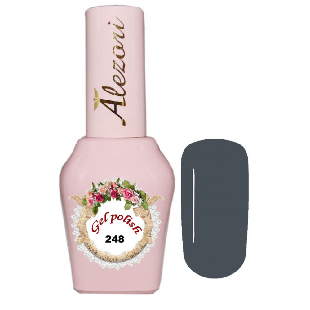 Alezori Ημιμόνιμο Βερνίκι Gel Polish №248 Κυπαρίσσι Γκρι ,15ml.