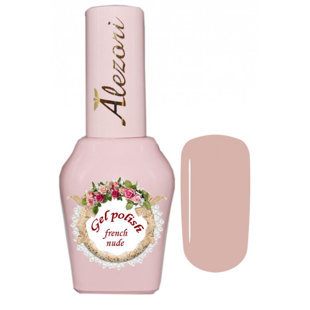 Alezori Ημιμόνιμο Βερνίκι Gel Polish French Nude ,15ml