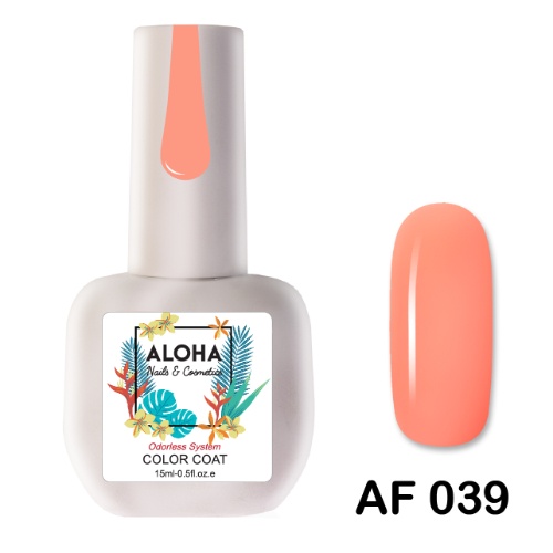 Aloha Ημιμόνιμο Βερνίκι Νυχιών Af039 Tangerine ,15ml