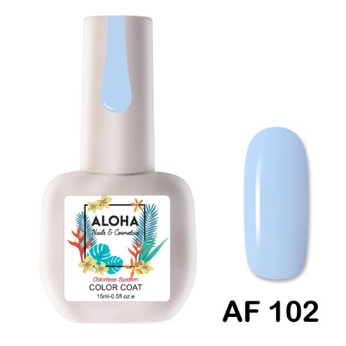 Aloha Ημιμόνιμο Βερνίκι Νυχιών Af102 Xenon Blue ,15ml