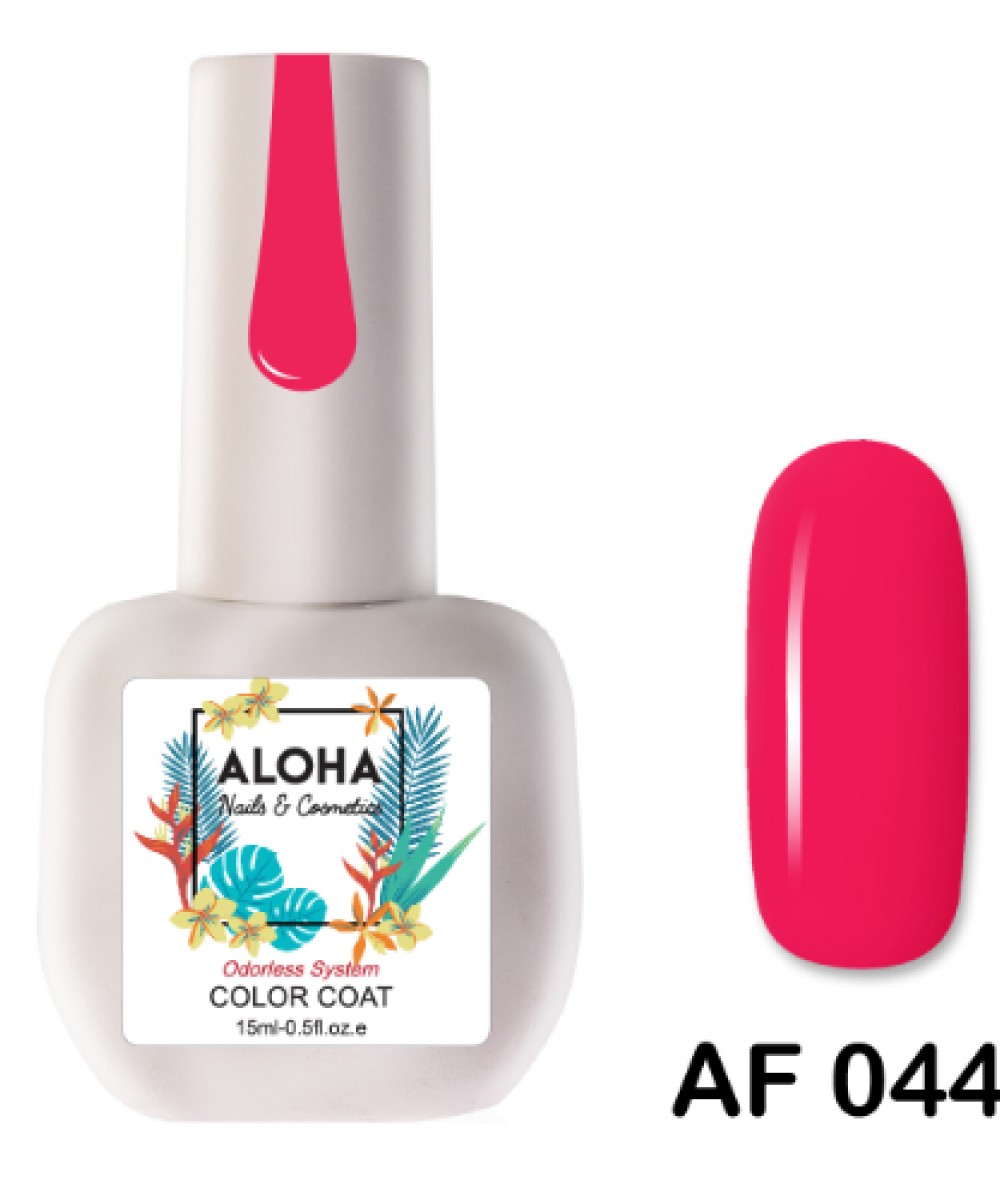 Aloha Ημιμόνιμο Βερνίκι Af 044 Neon Coral Rose ,15ml