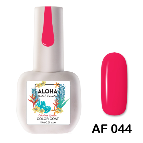 Aloha Ημιμόνιμο Βερνίκι Af 044 Neon Coral Rose ,15ml