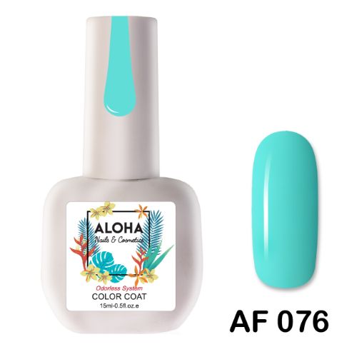 Aloha Ημιμόνιμο Βερνίκι Νυχιών Af076 Mint ,15ml