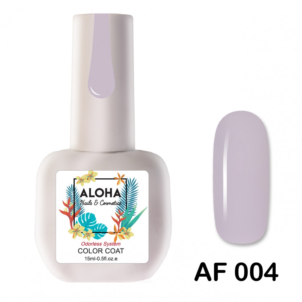 Aloha Ημιμόνιμο Βερνίκι Νυχιών Af004 Light Pink Lavender ,15ml