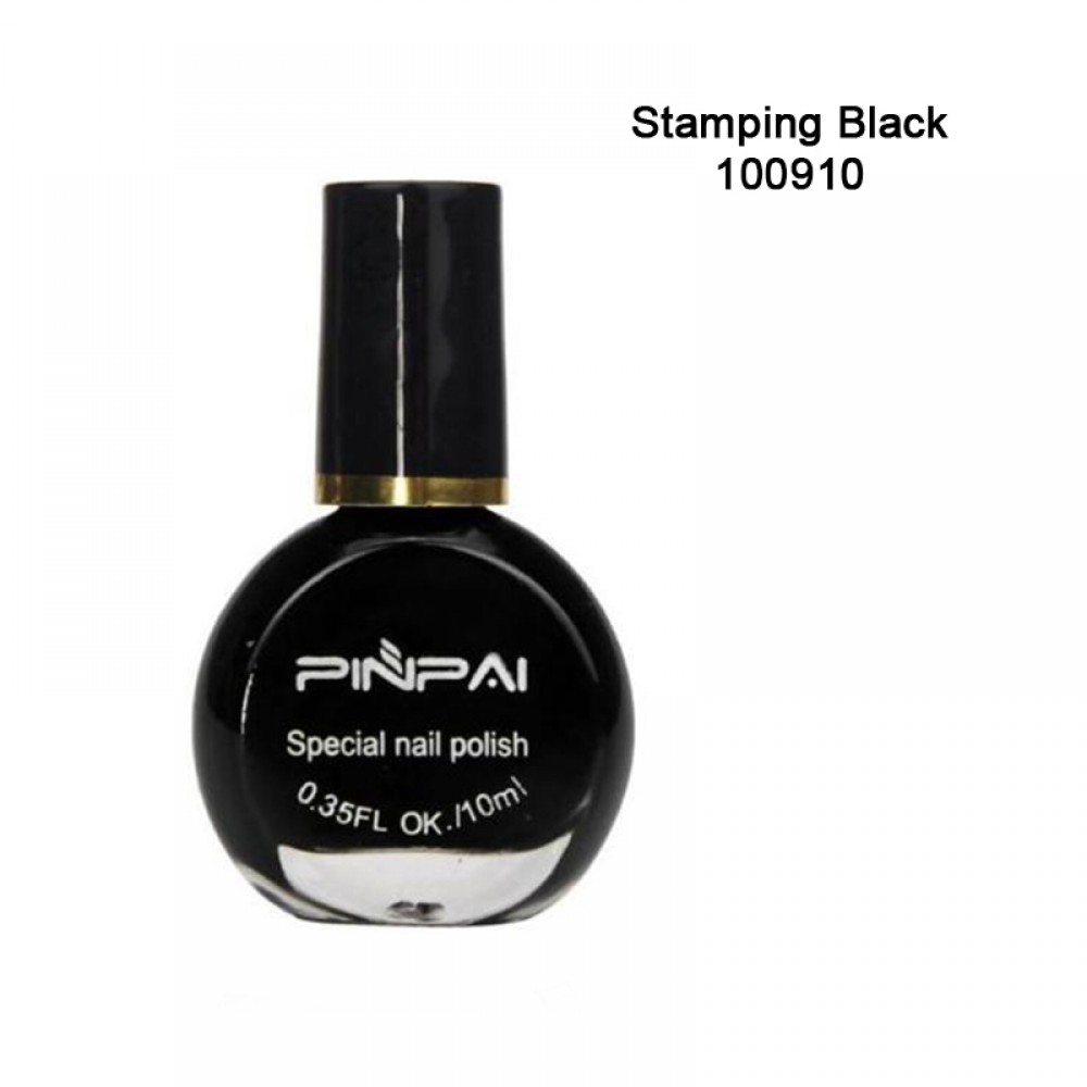 Ειδικό Βερνίκι Σφραγίδας Stamping Polish Black ,10ml
