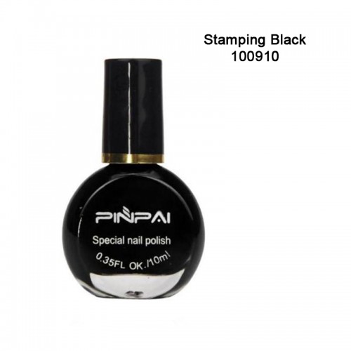 Ειδικό Βερνίκι Σφραγίδας Stamping Polish Black ,10ml