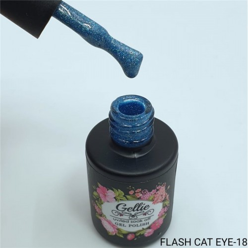 Gellie Ημιμόνιμο Βερνίκι Νυχιών Flash Cat Eye 18 ,10ml