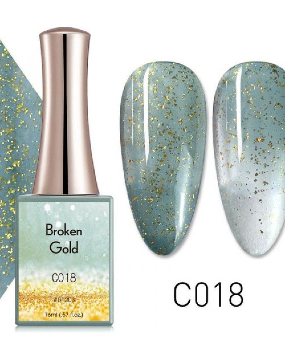 Canni Ημιμόνιμο Βερνίκι Νυχιών Broken Gold C18 ,16ml