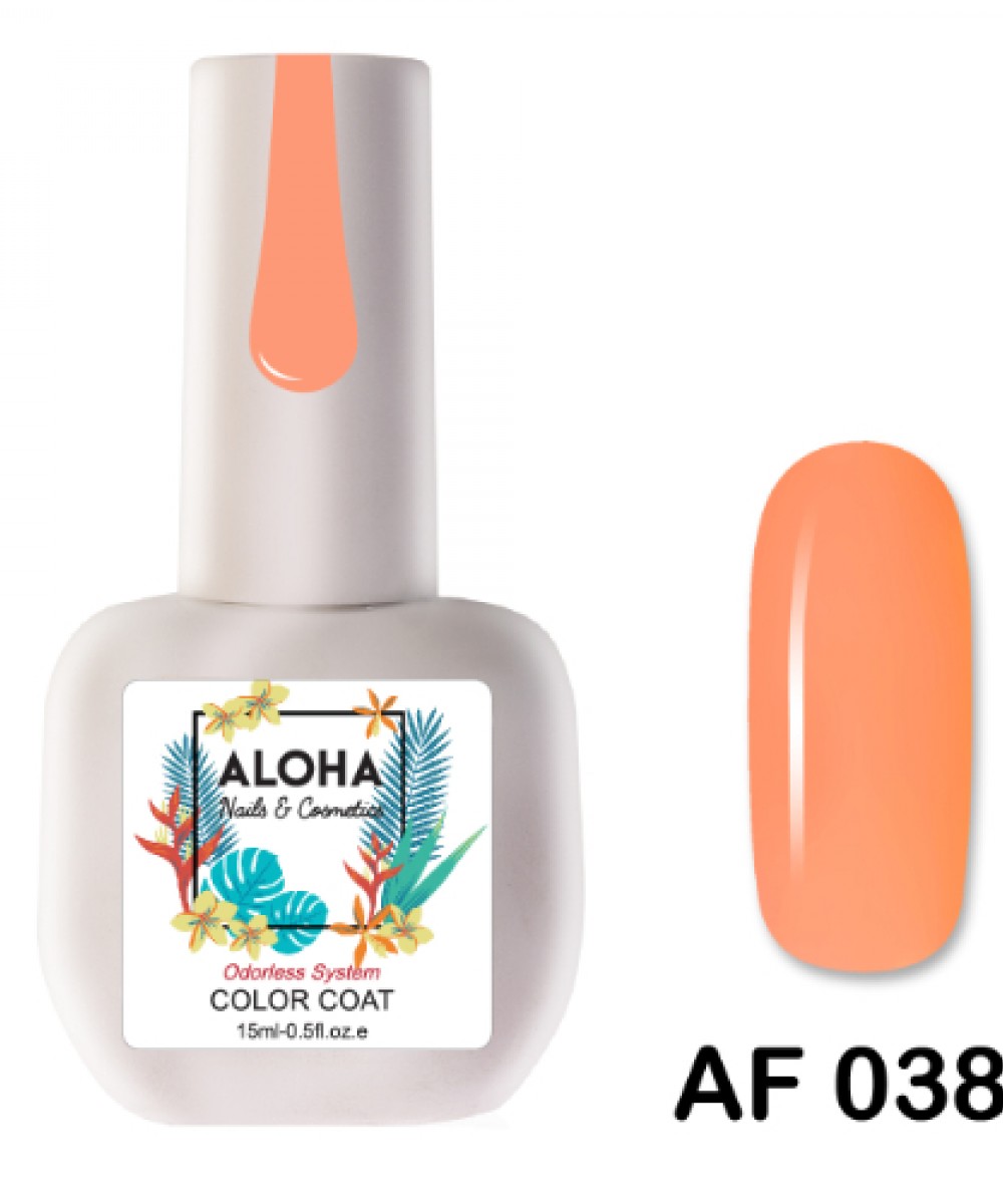 Aloha Ημιμόνιμο Βερνίκι Νυχιών Af038 Peach ,15ml