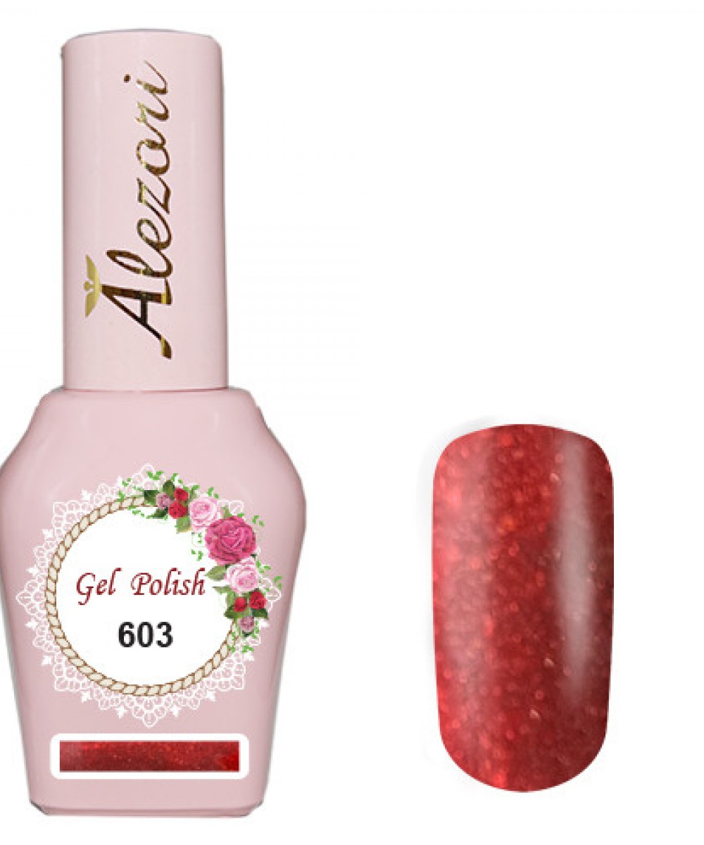 Alezori Ημιμόνιμο Βερνίκι Gel Polish Red Carpet 27 (№603 Glitter Με Παγιέτα) ,15ml