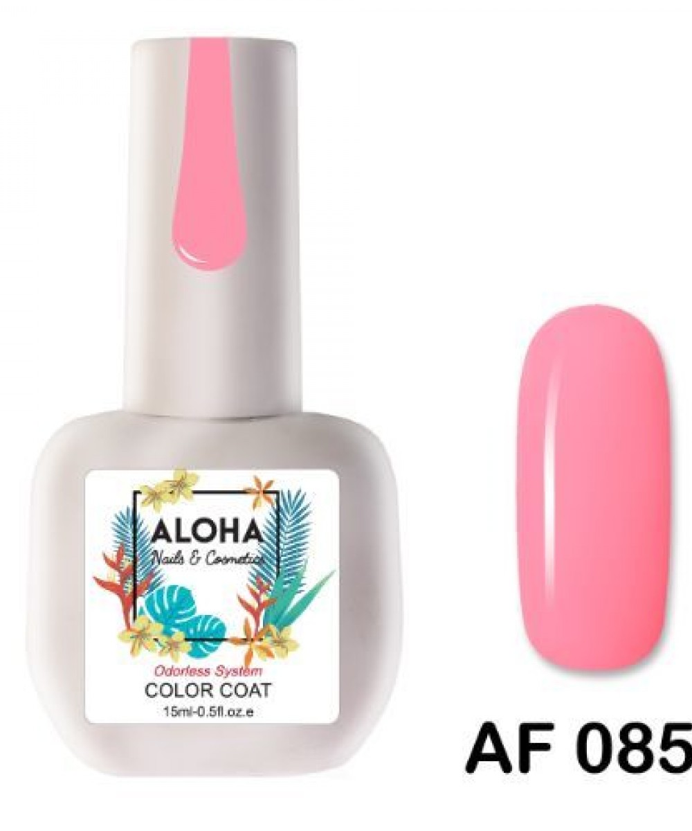 Aloha Ημιμόνιμο Βερνίκι Νυχιών Intense Baby Pink Af 085, 15ml