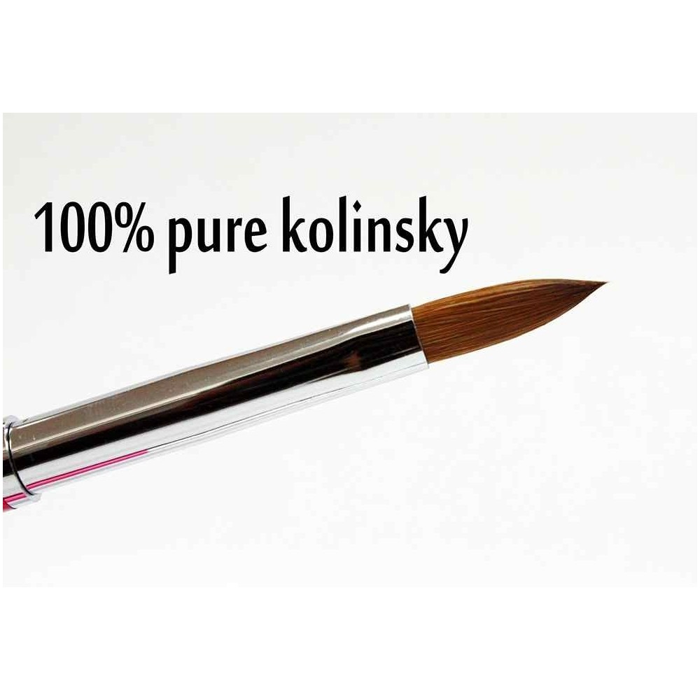 Nm Πινέλο Ακρυλικού 100% Pure Kolinsky Φυσικη Τρίχα Με Καπάκι No12