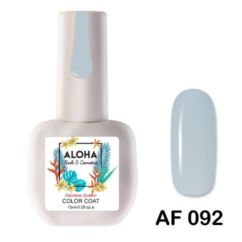 Aloha Ημιμόνιμο Βερνίκι Νυχιών Af092 Soft Blue Gray ,15ml
