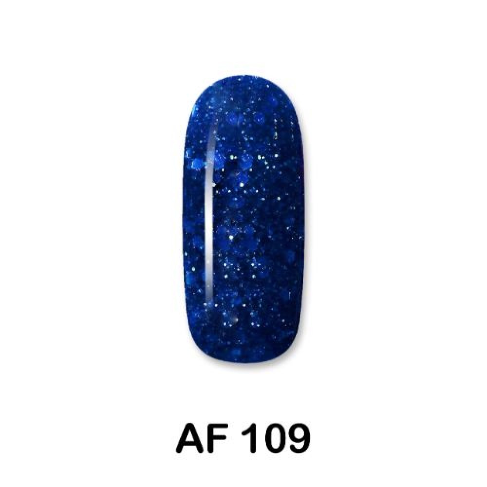 Aloha Ημιμόνιμο Βερνίκι Νυχιών Af109 Blue Glitter With Electric Blue Payettes ,15ml   K