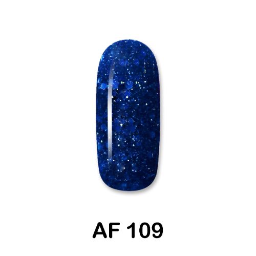 Aloha Ημιμόνιμο Βερνίκι Νυχιών Af109 Blue Glitter With Electric Blue Payettes ,15ml   K