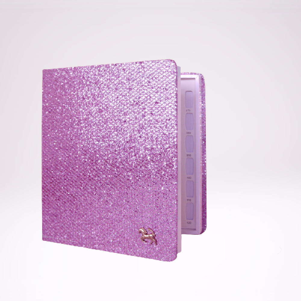J.K Δειγματολόγιο Βιβλίο Νυχιών Color Book 120 Θέσεων Purple Glitter (210124)