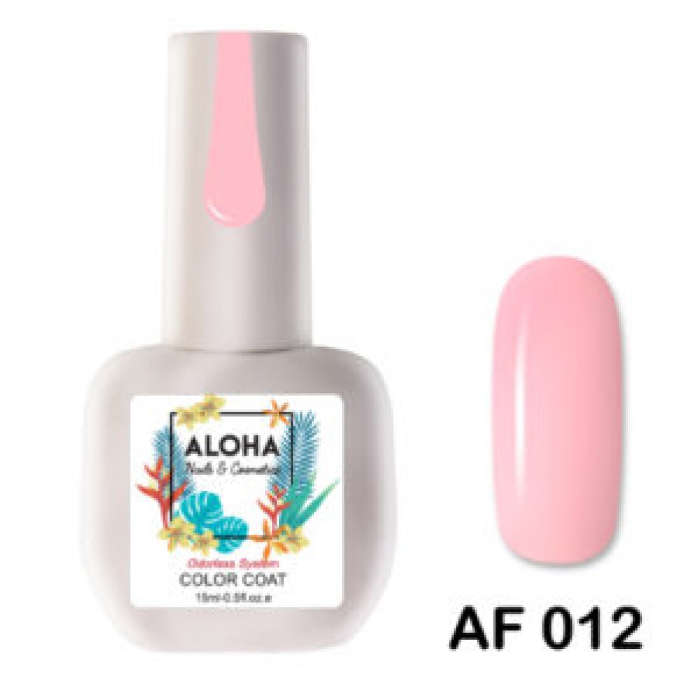 Aloha Ημιμόνιμο Βερνίκι Νυχιών Af012 Ροζ Ασβεστί ,15ml Aloha Ημιμόνιμο Βερνίκι Νυχιών Af012 Ροζ Ασβεστί ,15ml