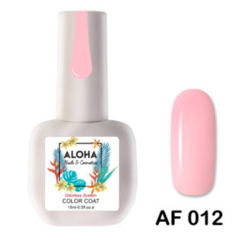 Aloha Ημιμόνιμο Βερνίκι Νυχιών Af012 Ροζ Ασβεστί ,15ml