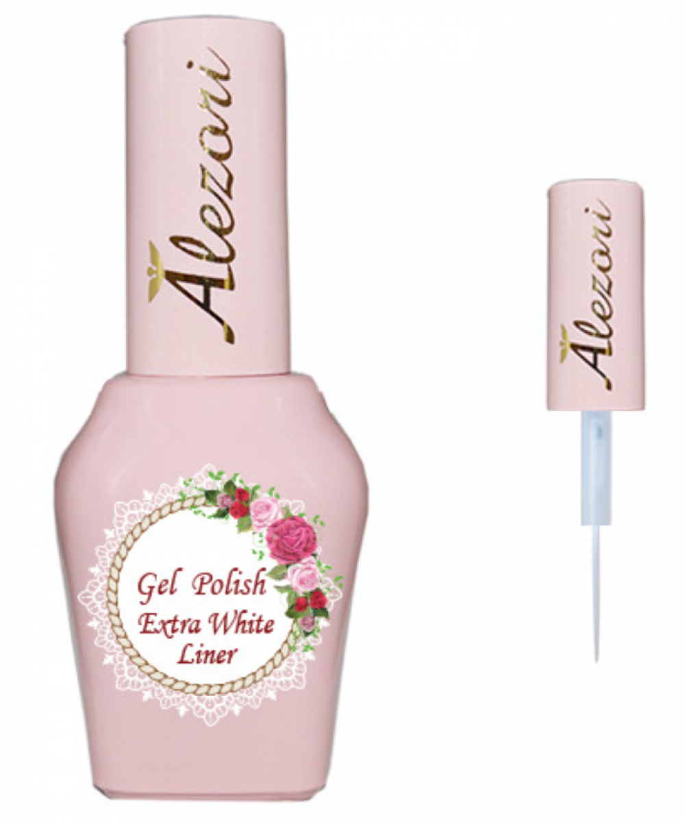 Alezori Gel Polish Extra White Liner ,15ml