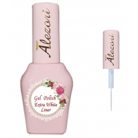 Alezori Gel Polish Extra White Liner ,15ml