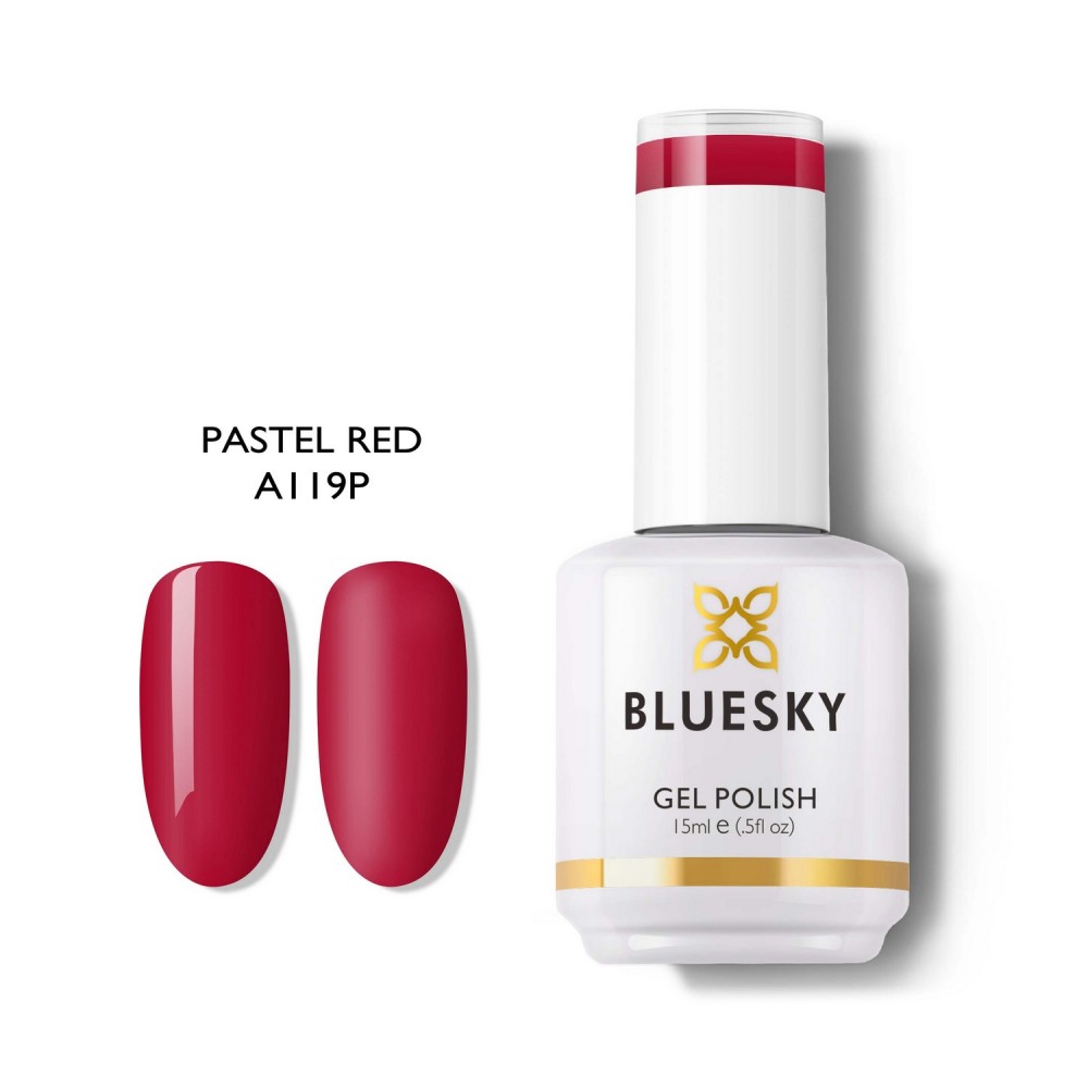 Bluesky Ημιμόνιμο Βερνίκι Νυχιών Pastel Red A119P 15ml