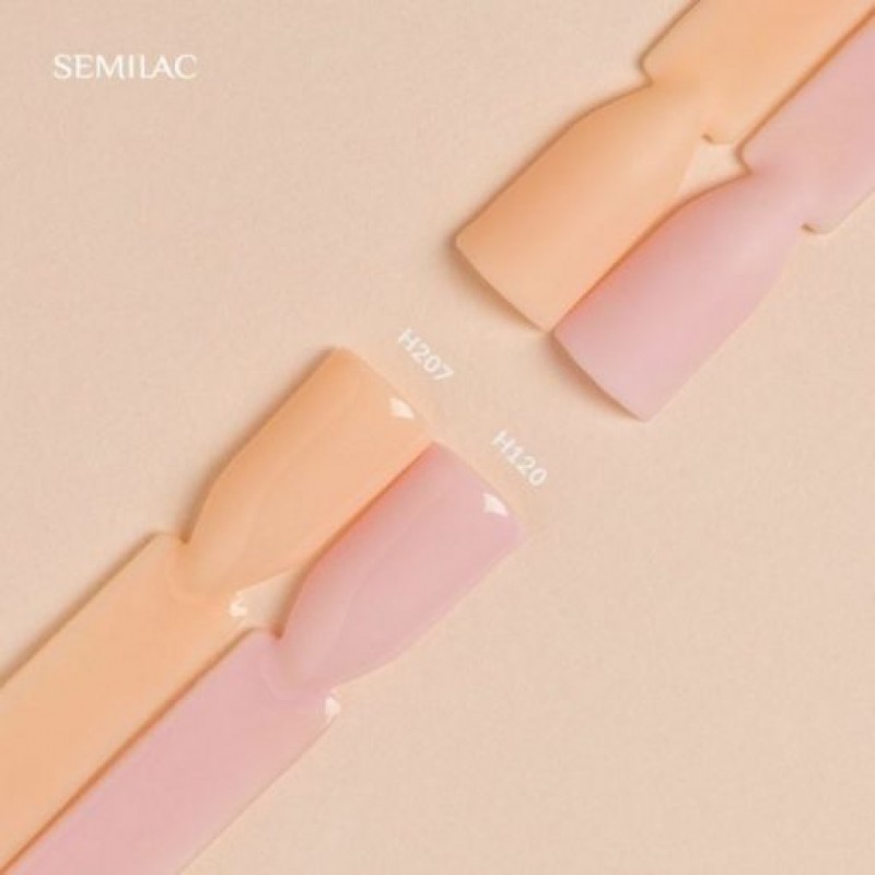Ημιμόνιμο Βερνίκι Νυχιών - Μανό Semilac Beauty Salon H207 Peach Beige 7ml