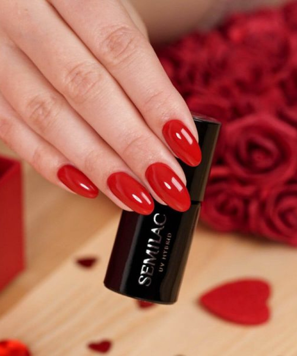 Semilac Ημιμόνιμο Bερνίκι Νυχιών 345 Gorgeous Red 7 ml **