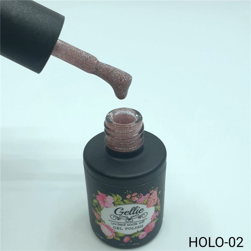 Gellie Ημιμόνιμο Βερνίκι Νυχιών Holographic 02 10ml