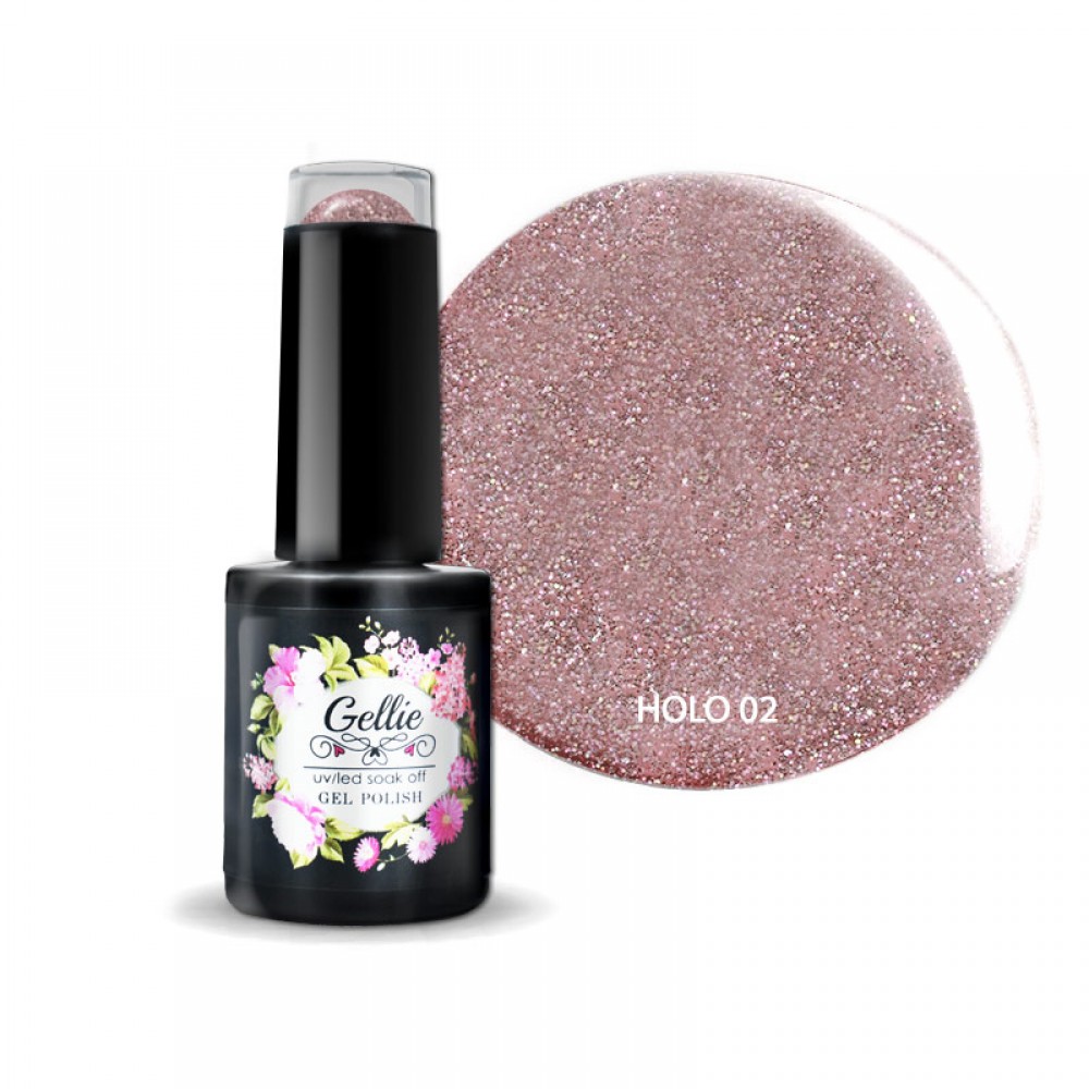 Gellie Ημιμόνιμο Βερνίκι Νυχιών Holographic 02 10ml