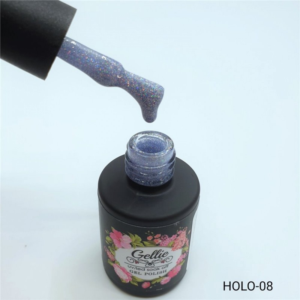 Gellie Ημιμόνιμο Βερνίκι Νυχιών Holographic 08 10ml