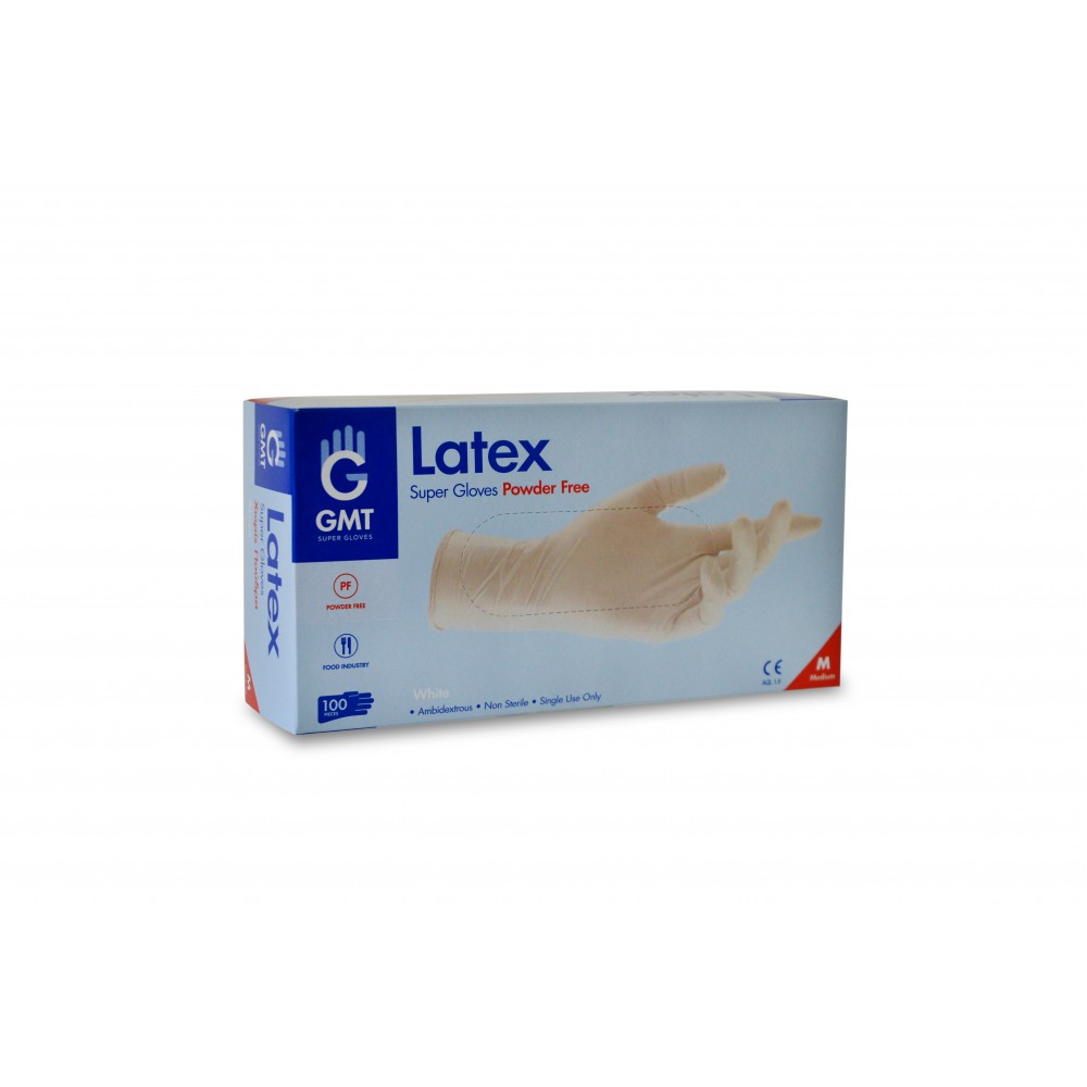 GMT Γάντια Λάτεξ Super Gloves Χωρίς Πούδρα 100τμχ
