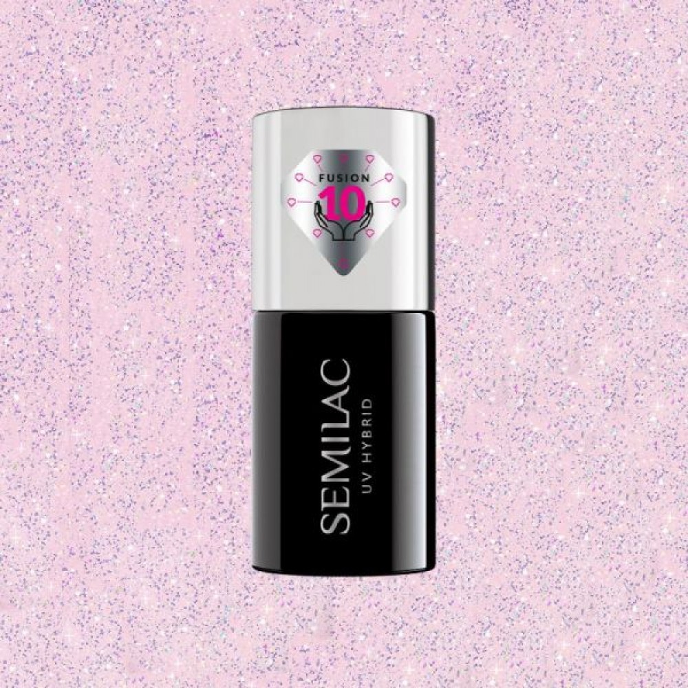 Semilac Ημιμόνιμο Βερνίκι Νυχιών Extend Care 5In1 806 Glitter Delicate Pink 7ml