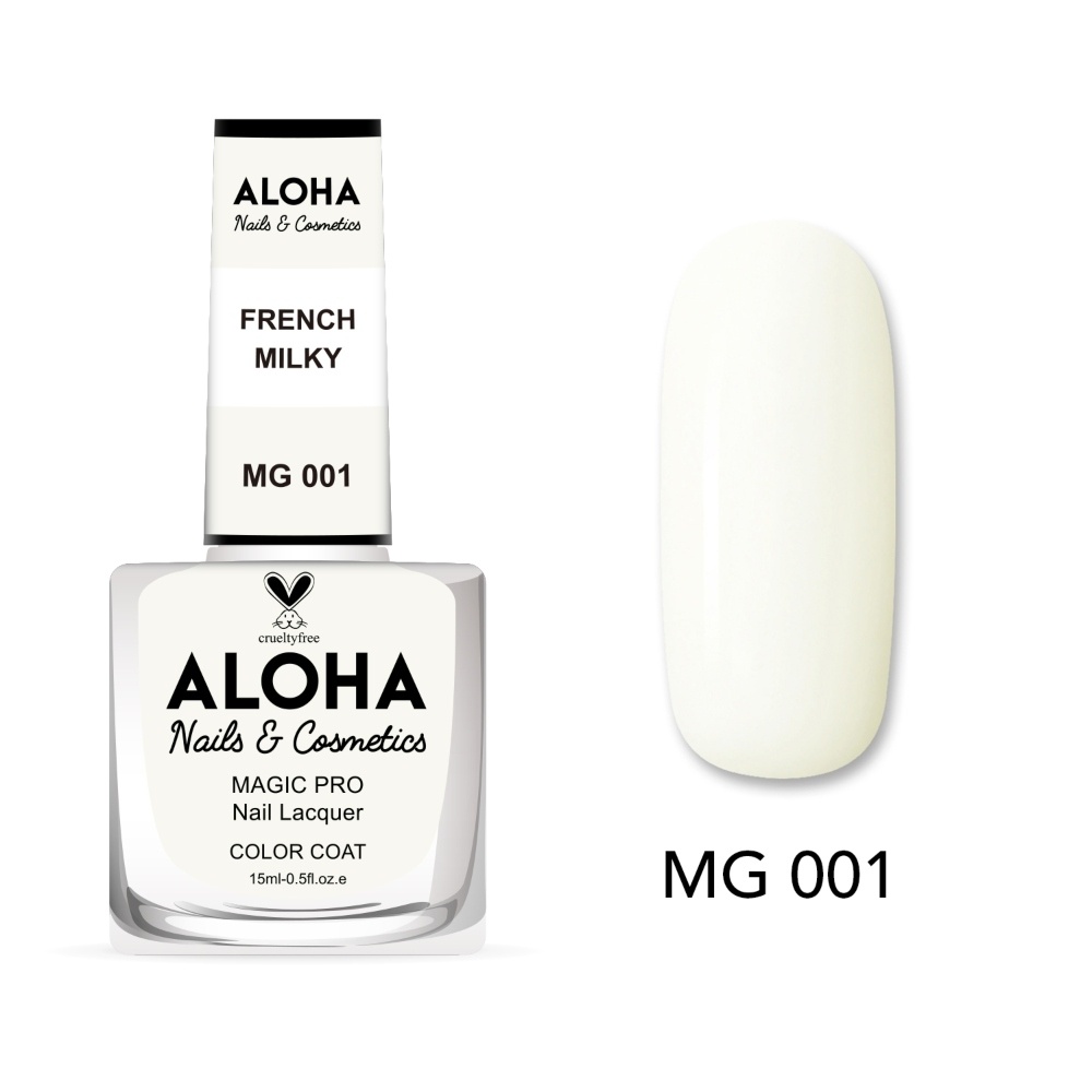 Aloha Βερνίκι Νυχιών 10 ημερών με Gel Effect Χωρίς Λάμπα Magic Pro Nail Lacquer 15ml – MG 001
