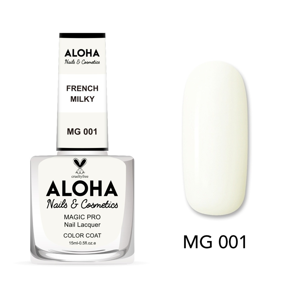 Aloha Βερνίκι Νυχιών 10 ημερών με Gel Effect Χωρίς Λάμπα Magic Pro Nail Lacquer 15ml – MG 001 Aloha Βερνίκι Νυχιών 10 ημερών με Gel Effect Χωρίς Λάμπα Magic Pro Nail Lacquer 15ml – MG 001