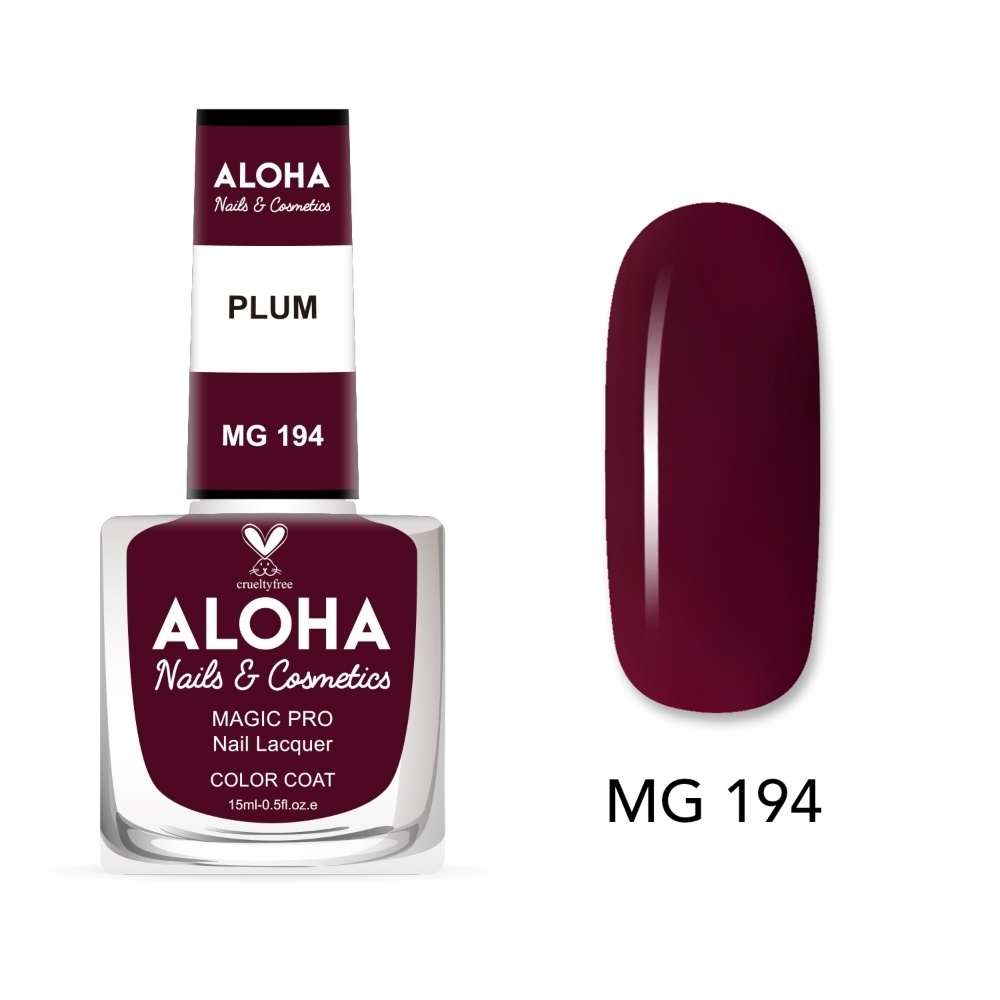 Aloha Βερνίκι Νυχιών 10 ημερών με Gel Effect Χωρίς Λάμπα Magic Pro Nail Lacquer 15ml – MG 194 Aloha Βερνίκι Νυχιών 10 ημερών με Gel Effect Χωρίς Λάμπα Magic Pro Nail Lacquer 15ml – MG 194