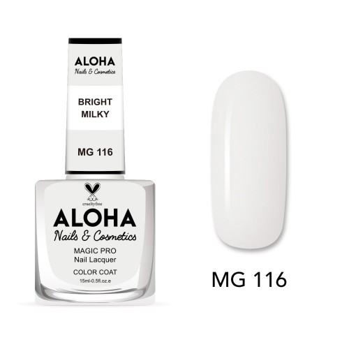 Aloha Βερνίκι Νυχιών 10 ημερών με Gel Effect Χωρίς Λάμπα Magic Pro Nail Lacquer 15ml – MG 116