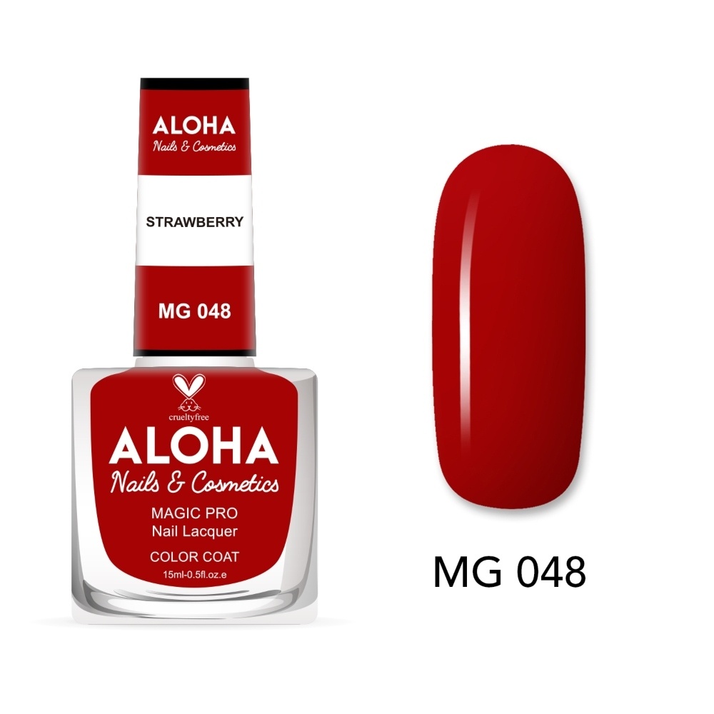 Aloha Βερνίκι Νυχιών 10 ημερών με Gel Effect Χωρίς Λάμπα Magic Pro Nail Lacquer 15ml – MG 048