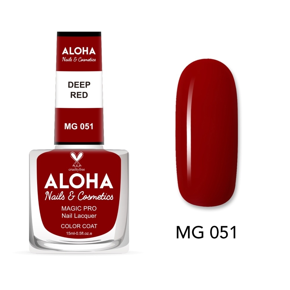 Aloha Βερνίκι Νυχιών 10 ημερών με Gel Effect Χωρίς Λάμπα Magic Pro Nail Lacquer 15ml – MG 051 Aloha Βερνίκι Νυχιών 10 ημερών με Gel Effect Χωρίς Λάμπα Magic Pro Nail Lacquer 15ml – MG 051