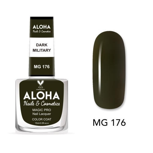 Aloha Βερνίκι Νυχιών 10 ημερών με Gel Effect Χωρίς Λάμπα Magic Pro Nail Lacquer 15ml – MG 176