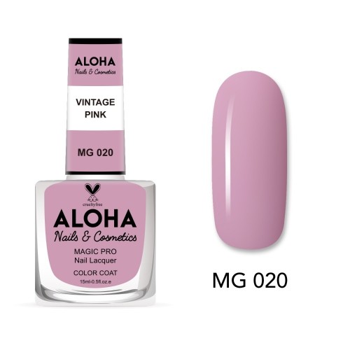 Aloha Βερνίκι Νυχιών 10 ημερών με Gel Effect Χωρίς Λάμπα Magic Pro Nail Lacquer 15ml – MG 020