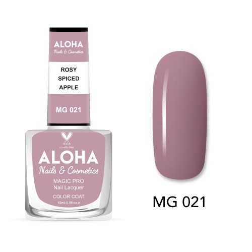 Aloha Βερνίκι Νυχιών 10 ημερών με Gel Effect Χωρίς Λάμπα Magic Pro Nail Lacquer 15ml – MG 021