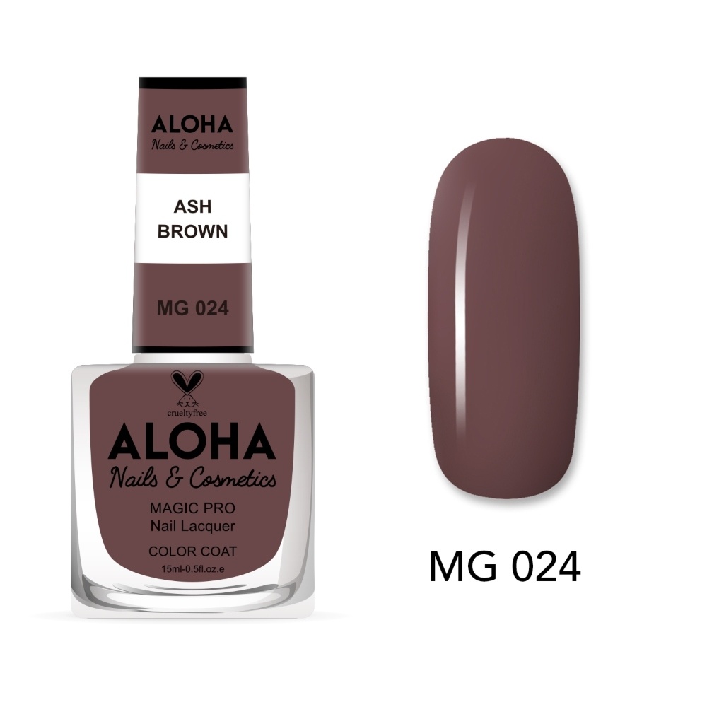 Aloha Βερνίκι Νυχιών 10 ημερών με Gel Effect Χωρίς Λάμπα Magic Pro Nail Lacquer 15ml – MG 024