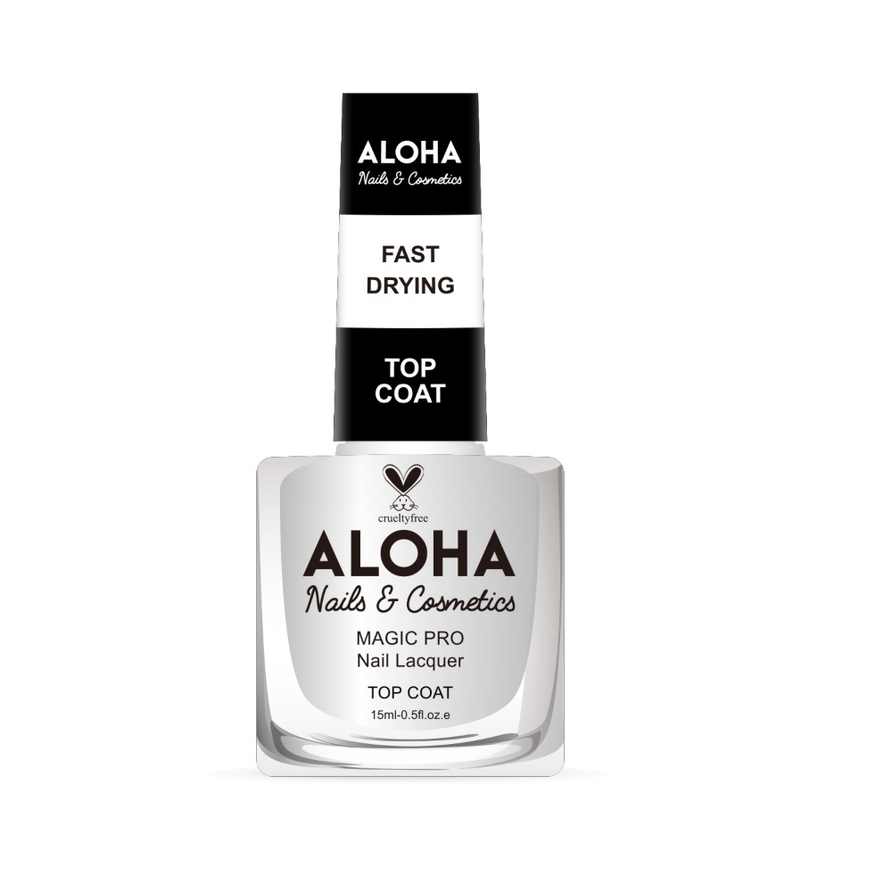 Aloha Aloha Βερνίκι Νυχιών 10 ημερών με Gel Effect Χωρίς – Fast Drying Top Coat 15ml Aloha Aloha Βερνίκι Νυχιών 10 ημερών με Gel Effect Χωρίς – Fast Drying Top Coat 15ml