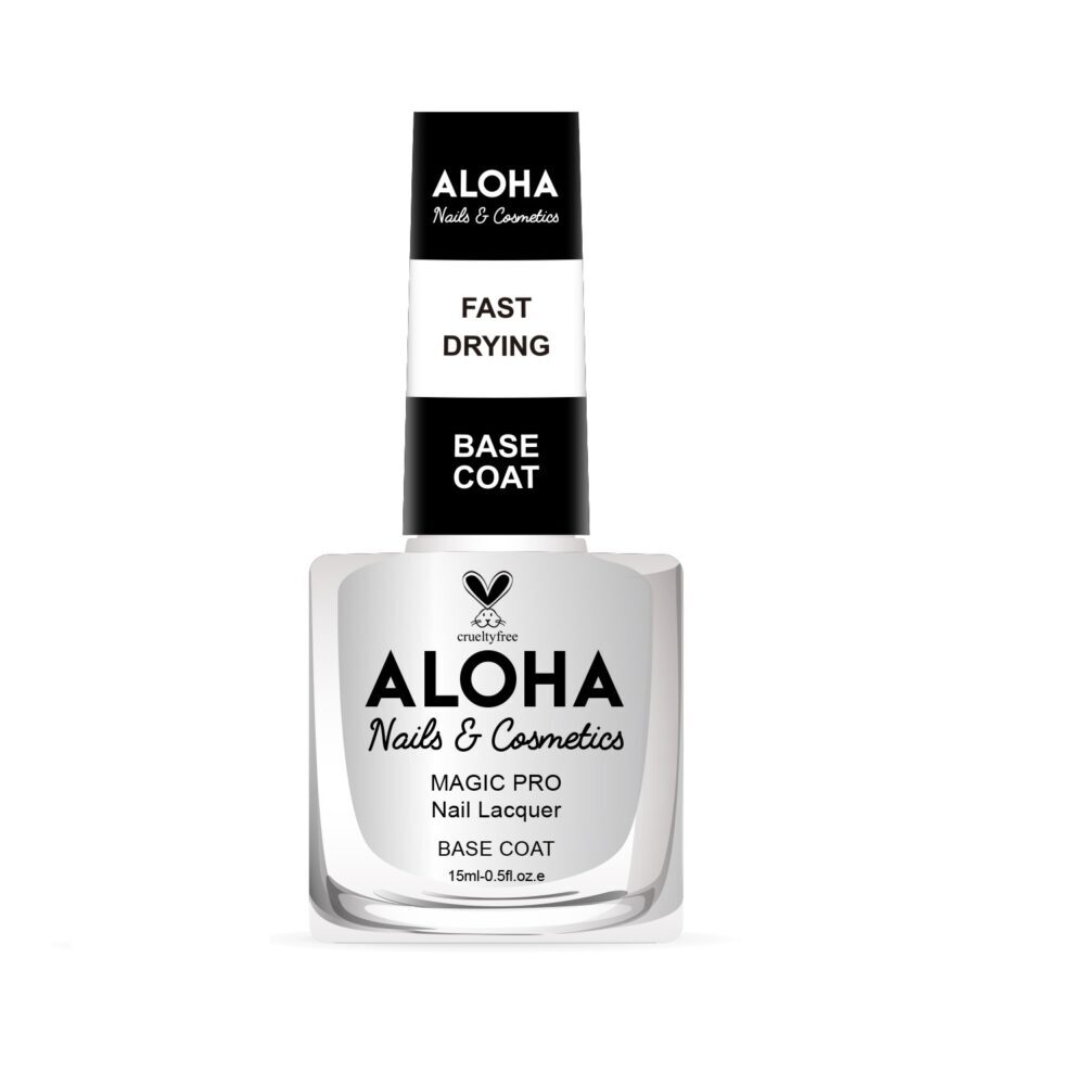 Aloha Aloha Βερνίκι Νυχιών 10 ημερών με Gel Effect Χωρίς – Fast Drying Base Coat 15ml Aloha Aloha Βερνίκι Νυχιών 10 ημερών με Gel Effect Χωρίς – Fast Drying Base Coat 15ml
