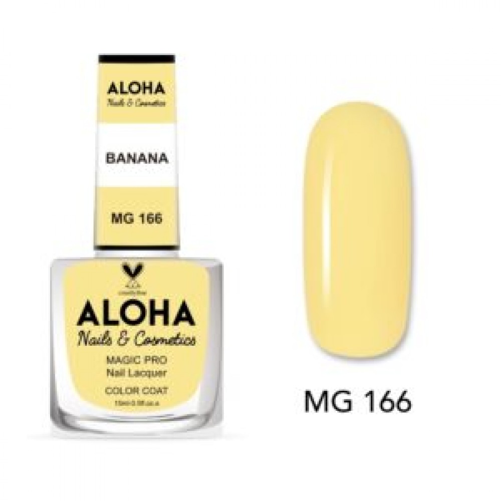 Aloha Βερνίκι Νυχιών 10 ημερών με Gel Effect Χωρίς Λάμπα Magic Pro Nail Lacquer 15ml – MG 166