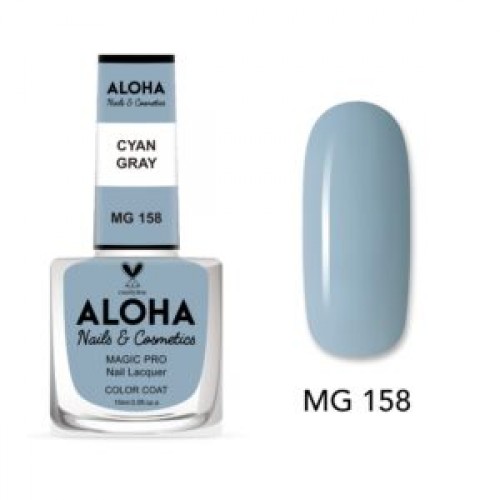 Aloha Βερνίκι Νυχιών 10 ημερών με Gel Effect Χωρίς Λάμπα Magic Pro Nail Lacquer 15ml – MG 158