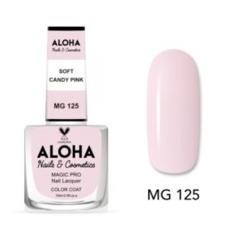 Aloha Βερνίκι Νυχιών 10 ημερών με Gel Effect Χωρίς Λάμπα Magic Pro Nail Lacquer 15ml – MG 125