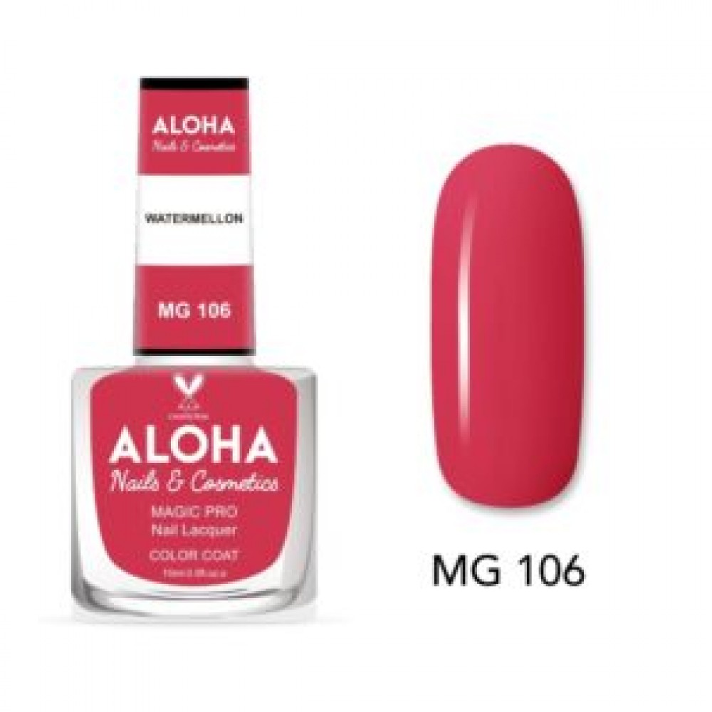 Aloha Βερνίκι Νυχιών 10 ημερών με Gel Effect Χωρίς Λάμπα Magic Pro Nail Lacquer 15ml – MG 106
