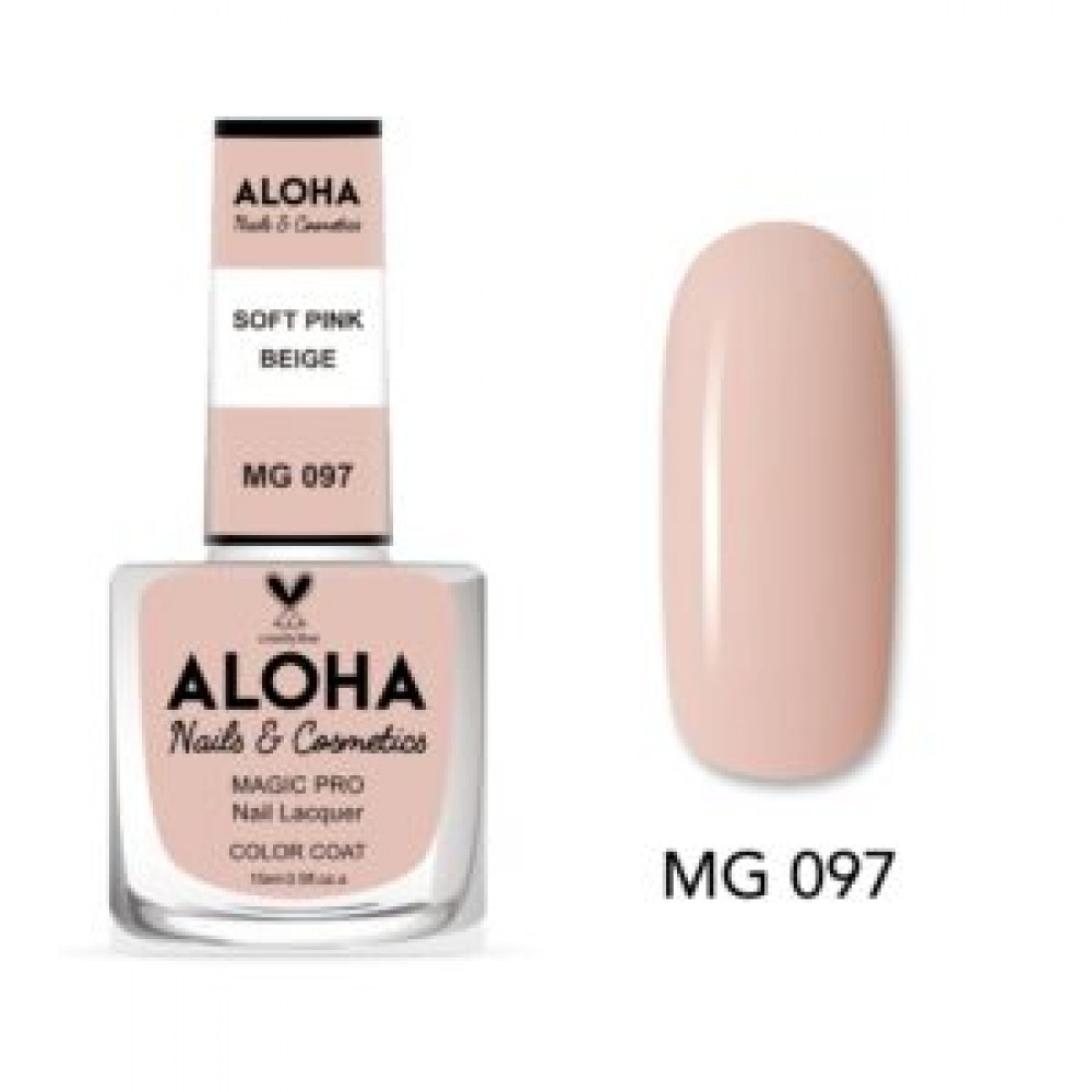 Aloha Βερνίκι Νυχιών 10 ημερών με Gel Effect Χωρίς Λάμπα Magic Pro Nail Lacquer 15ml – MG 097 Aloha Βερνίκι Νυχιών 10 ημερών με Gel Effect Χωρίς Λάμπα Magic Pro Nail Lacquer 15ml – MG 097
