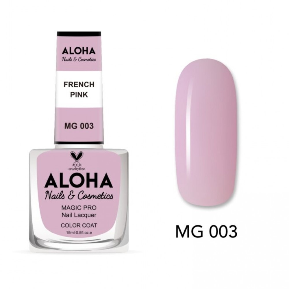 Aloha Βερνίκι Νυχιών 10 ημερών με Gel Effect Χωρίς Λάμπα Magic Pro Nail Lacquer 15ml – MG 003